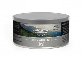 Caniwild Turkey with Liver 99% mięsa – puszka dla kota z zamykanym wieczkiem – 300 g